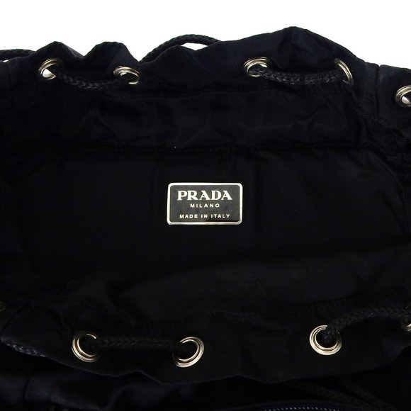 PRADA Nylon Black Drawstring Backpack Italy - Picture 8 of 9
